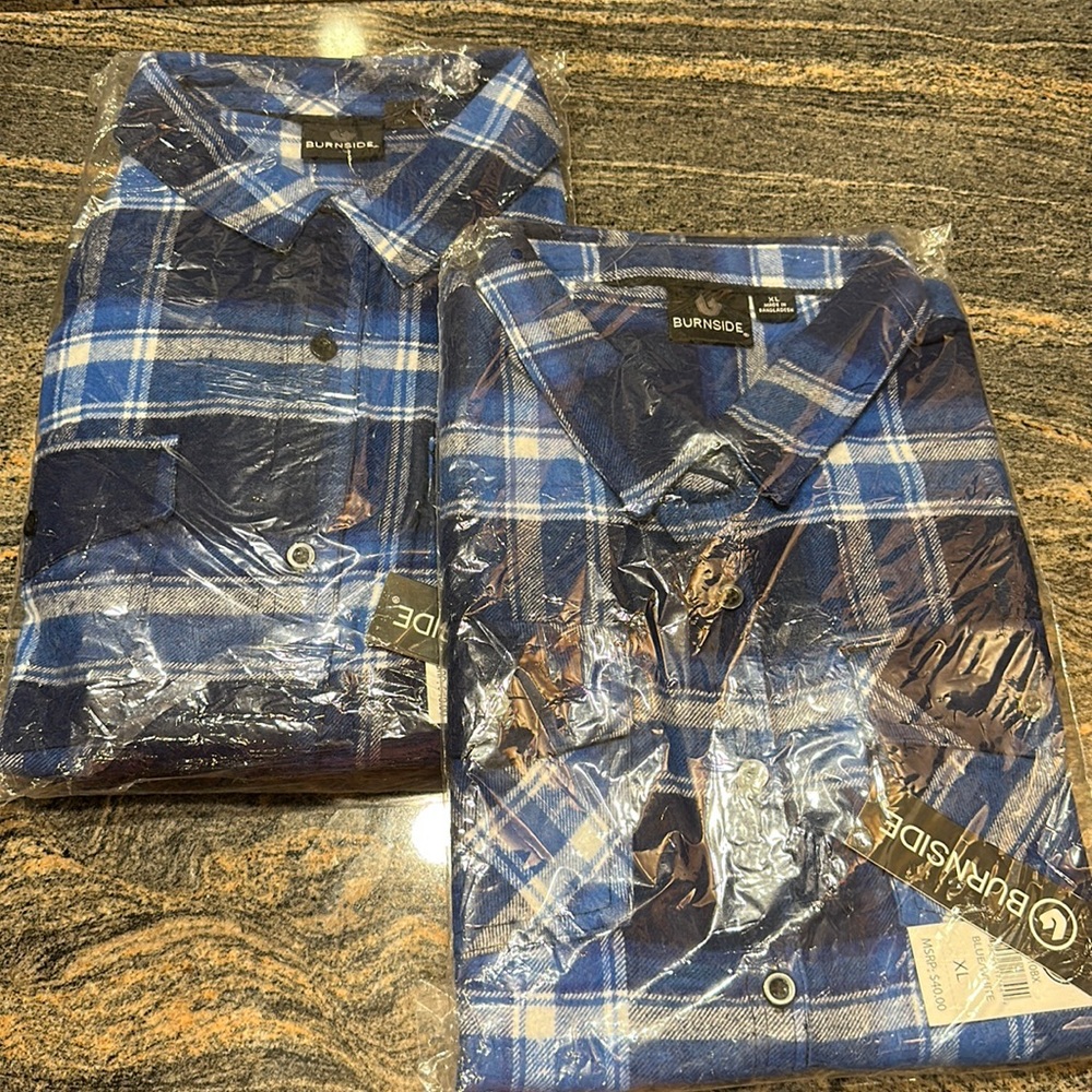 Mens Burnside Flannel Shirt